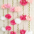 Gradient Pink Tissue Paper Pom Pom Garlands, Paper Flowers for Birthday Decorations, Baby Shower, Wedding Engagement, Bridal Shower, Spring Summer Party Decorations, 2 Pcs by Homarakble