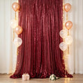ShinyBeauty Burgundy Sequin Backdrop Curtain 4x6ft for Wedding Party Decor by ShinyBeauty