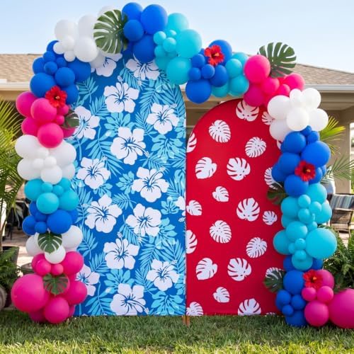 2 Set 6ft 7.2 ft Hawaiian Arch Backdrop Covers - Image 2