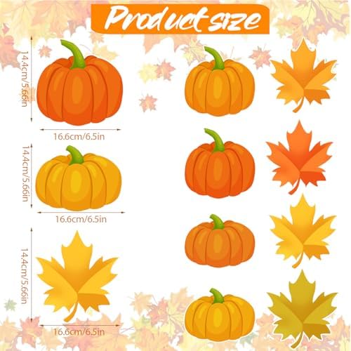 36pcs Thanksgiving Fall Pumpkin Maple Leaf Hanging Swirls Decorations,Autumn Fall Thanksgiving Hanging Swirls Streamers Ceiling Swirl for Fall Home Classroom Harvest Party Decorations - Image 2
