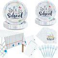 146PCS Back to School Party Supplies Paper Plates and Napkins Serve 36 by AHCSMRE