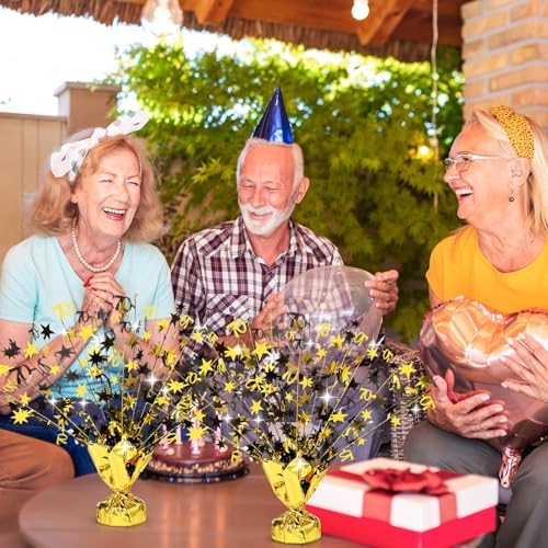 6 Pcs 70th Birthday Decoration Vintage 70th Table Centerpiece - Image 5