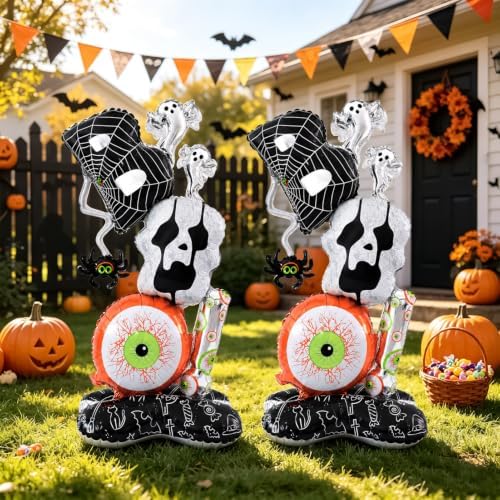 Halloween Balloons,2 Pack Giant Standing BOO Balloons,Halloween Decorations - Image 4