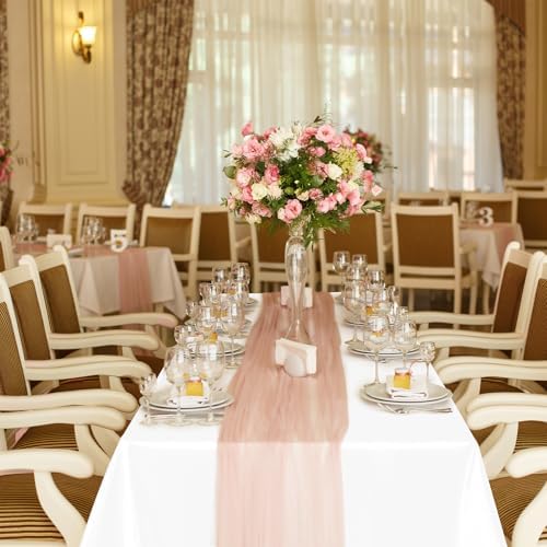 TURSTIN 1 Pack White Satin Tablecloth 102 x 58 Inch Overlay Table Cover - Image 7