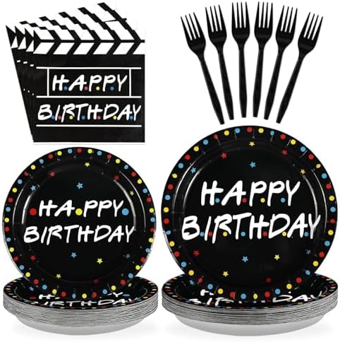 Greencian 96Pcs iFriends Birthday TV Show Party Decoration, Serve 24 by Grencian