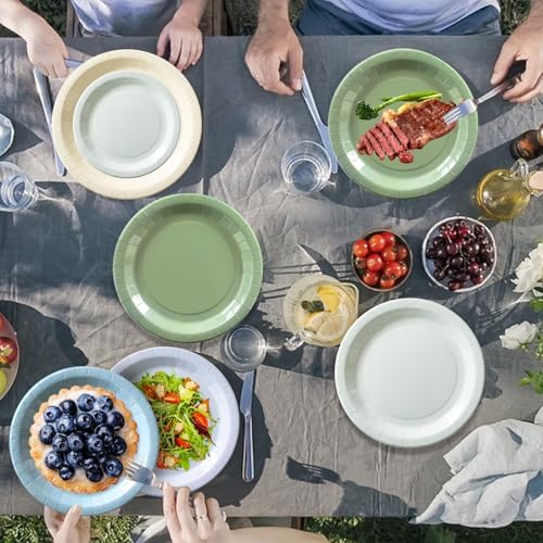60Pcs Blue Plates and Napkins Party Supplies,Serve 20 Guests - Image 5