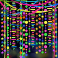 703feet UV Paper Neon Garland Neon Streamers Glow in The Dark Glow Party Supplies and Decorations Glow in The Dark Streamers Blacklight Reactive Fluorescent Black Light Neon Party Supply for Birthday by WELITTCON