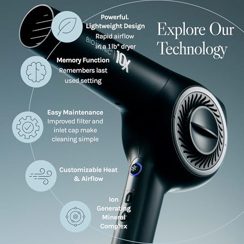 Bio Ionic 10X Ultralight Speed Hair Dryer with Adjustable Heat & Speed - Image 3