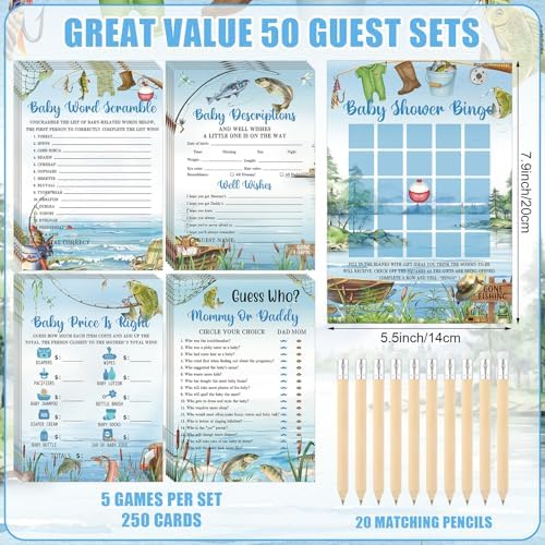 Patelai 321 Pcs Baby Shower Games Supplies, Fishing - Image 4