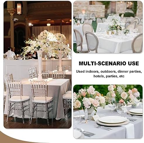 Fitable 6 Pack Black Square Tablecloths 70x70 Inch for 2-4 Ft Tables - Image 5