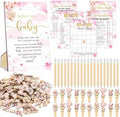 Patelai 321 Pcs Pink Bear Baby Shower Decorations Games Supplies, Serves 50 by Patelai