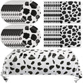 Cow Birthday Party Supplies - Farm Cow Print Birthday Party Tableware Includes 20 Party Plates, 20 Napkins and 1 Tablecloth Perfect for Cow Farm Theme Birthday Parties Decorations by Juhap