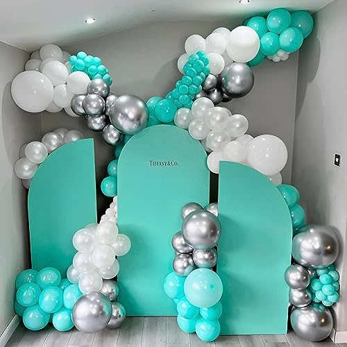 Voircoloria 110pcs Teal Turquoise Latex Party Balloons, 12inch - Image 5