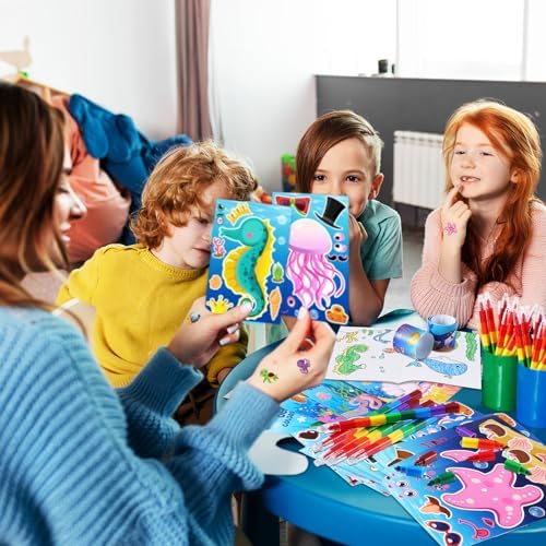 BenLouis 96Pcs Under the Sea Coloring Set for Kids Party Favors - Image 5