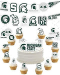 Michigan State Party Decorations, MSU Decor, Spartans Graduation 42 Pc by PartyKandyDecorGifts