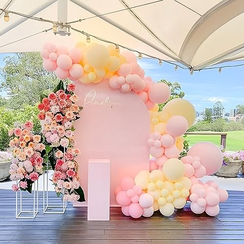 Voircoloria 110pcs Pastel Yellow Light Yellow Latex Party Balloons, 12inch - Image 4