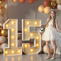 imprsv 15 Marquee Numbers, 3FT Light Up Numbers for 15th Birthday Decor by Letsmakeitimpressive