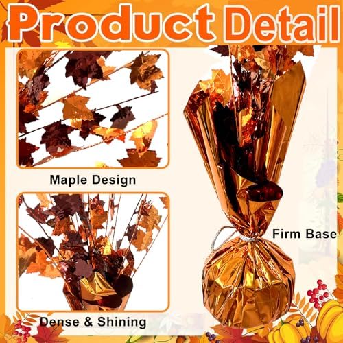 FUBININA Fall Maple Leaves Table Centerpiece Thanksgiving Party Decoration - Image 5