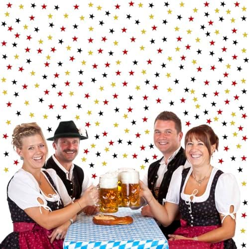 Beer Festival Confetti Black Gold Red Stars Shape Table Scatters Confetti for Star Party Wedding Decorations Party Sets - Image 2