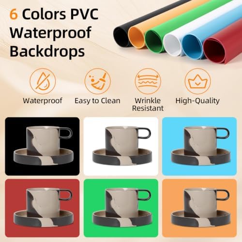 Light Box with Tripod Stand, 16"x16"Upgraded LightBox with 3 Stepless Dimming Light Boards (CRI ≥95) 189 Light Beads, Shooting Tent kit with 6 PVC Backdrops.Photo Studio Light Box for Photography - Image 7