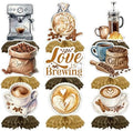 9 Pcs Love is Brewing Bridal Shower Party Centerpieces, Coffee Theme by EoBeCy