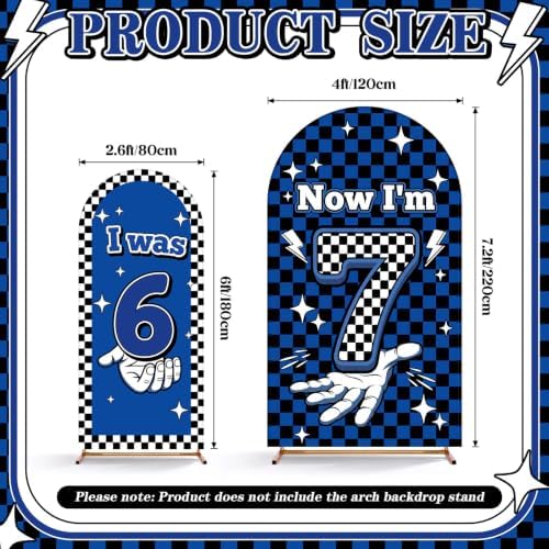 2 Set 6 7 Birthday Arch Backdrop Covers 6ft 7.2ft Arch Covers - Image 2