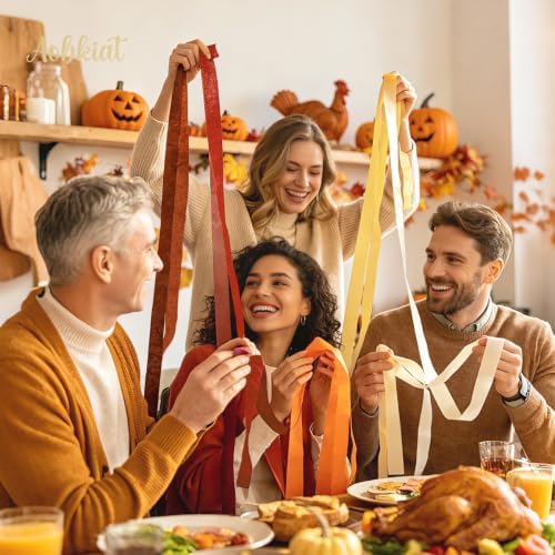 AOBKIAT Fall Thanksgiving Streamers Party Decorations,5 Rolls - Image 2