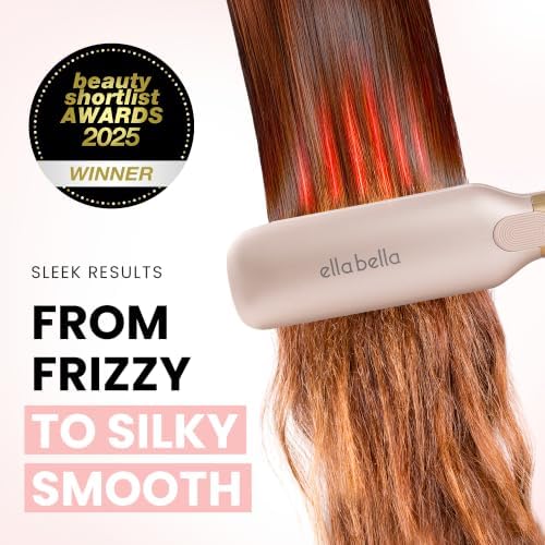ELLA BELLA® Titanium Flat Iron Hair Straightener Large with Infrared - Image 3
