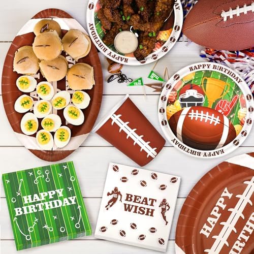 177PCS Football Birthday Party Decoration,Football Tableware Party Supplies - Image 5