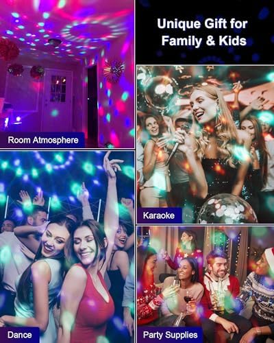 Luditek 3-Pack Sound Activated Party Lights with Remote Control Dj Lighting, Disco Ball Light, Strobe Light Stage Lamp for Home Room Dance Prom Party Decorations Supplies - Image 7