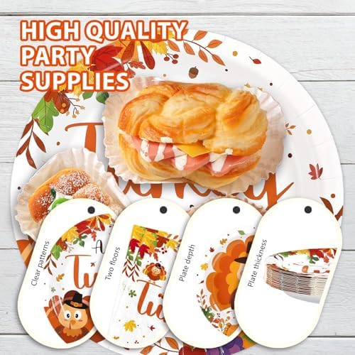 96Pcs Thanksgiving Baby Shower Party Decoration, Serves 24 - Image 6