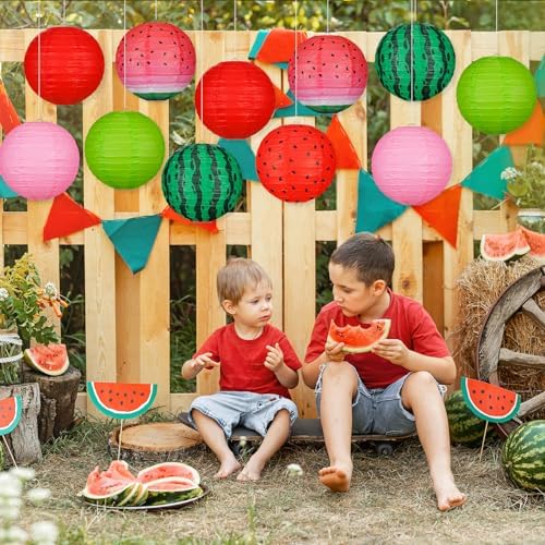 Panelee 12 Pcs Watermelon Party Decorations Summer Party Decorations 8 Inch - Image 5