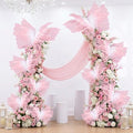 10 Pcs 24'' 20'' 12'' Large Gradient Pink Pearl Butterfly Decoration 3 Size by Leinuosen