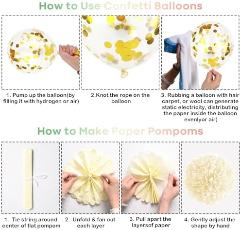 Jobkoo Sage Green Pink Birthday Decorations, Blush Pink Olive Green Gold Sand White Latex Confetti Balloons Boho Happy Birthday Banner Fringe Curtain Pompom for Women Girls Woodland Fairy Party Decor - Image 5