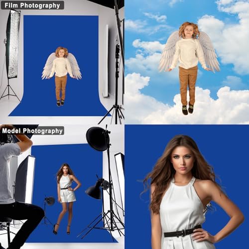 Royal Blue Photography Backdrop for Photoshoot, Fabric, 10x10 FT - Image 3
