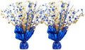 2 Pack Blue Gold Star Spray Centerpiece, Birthday Party by Unknown
