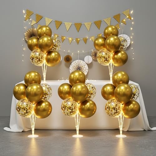 Lightsfever 6 Sets LED Balloon Table Centerpieces for Party Decorations by lightsfever
