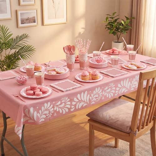 Vesici 452 Pcs Pink Cielito Lindo Party Decorations Tableware Set for 50 - Image 2