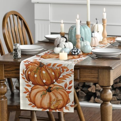 Artoid Mode 210 GSM Fall Table Runner Home Party Decor 13x36 Inch - Image 3