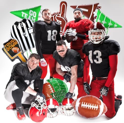 Gatherfun Football Shaped Foil Balloons, 8 Count, Touchdown Balloons for Football Game Tailgate Party Decorations - Image 5