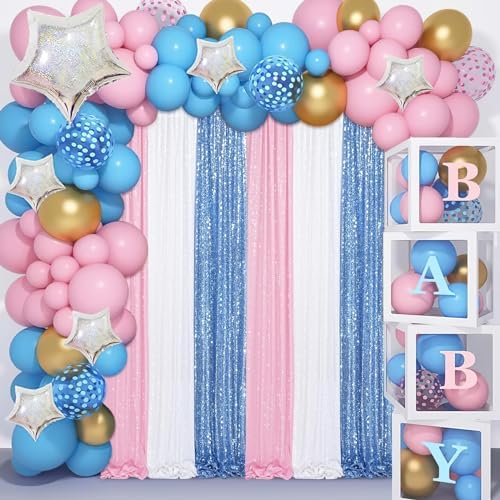 SoarDream Baby Blue Glitter Sequin Backdrop Curtains 6 Pieces 2ftx8ft Dessert Backdrop Wedding Party Decor Glitter Photography Background Christmas Party Decoration - Image 3