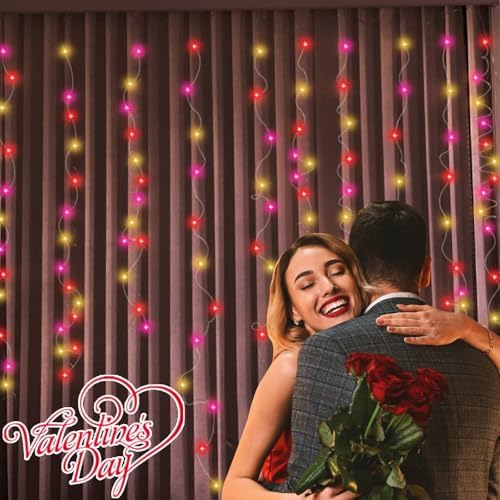 3 Pack Valentines Day Decorations Total 49.2 Ft 150 LED Valentines Lights - Image 6