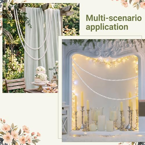 Canlierr 2 Pcs 5.6ft Wedding Giant Pearl Garland Decorations 25mm - Image 6