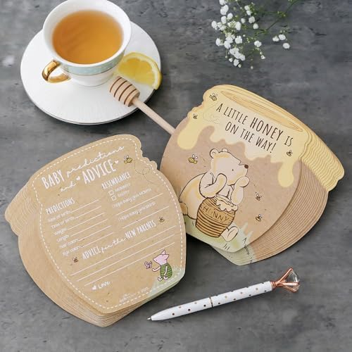 Kate Aspen Classic Winnie Baby Shower Advice and Wishes Cards - Baby Prediction Cards for Shower Guests - Baby Shower Game and Table Decorations - Set of 50 for Parents to Be Keepsake - Image 2