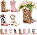 12 Set Western Cowgirl Boot Centerpiece Box Rodeo Tables Vase by Memorywuu