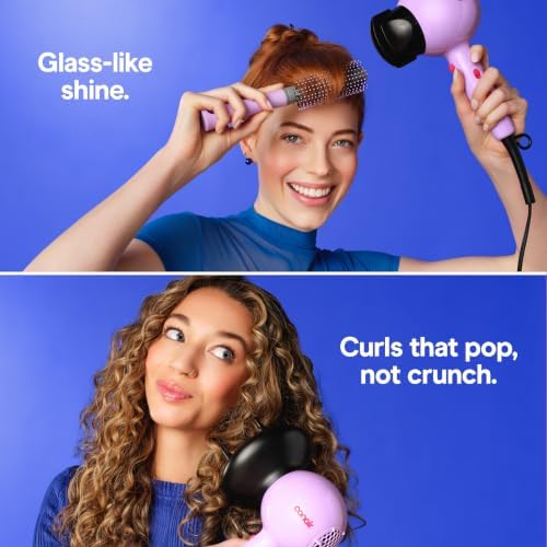 Conair Cake Pop Hair Dryer with Diffuser & Concentrator, Lavender Whip - Image 2