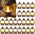 Ferraycle 48 Pcs Mini Lanterns 4 Inch Retro Gold Lamp Table Centerpieces by Ferraycle