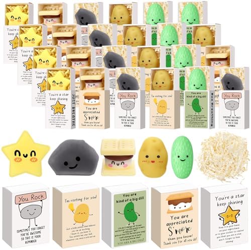 50 Sets Appreciation Gifts Bulk Positive Party Favors, Mixed 5 Styles by Wettarn