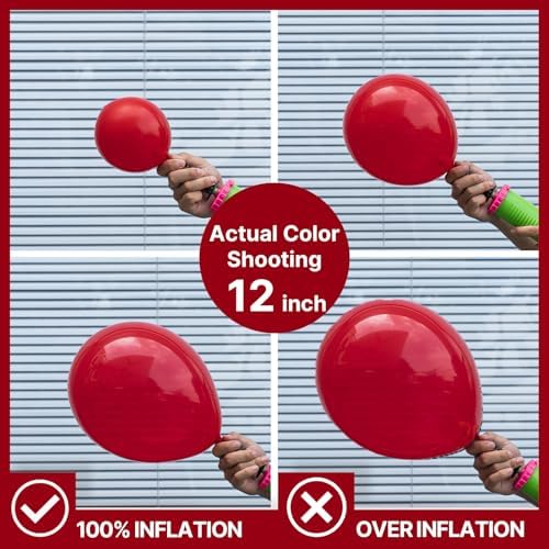 PartyWoo Red and Gold Balloon Arch Kit 140pcs Different Sizes - Image 4