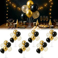 6pcs Balloon Stands Kit Table Centerpiece Table Decorations for Anniversary Birthday Wedding Graduation Retirement Party Decorations (Black Gold) by Unknown